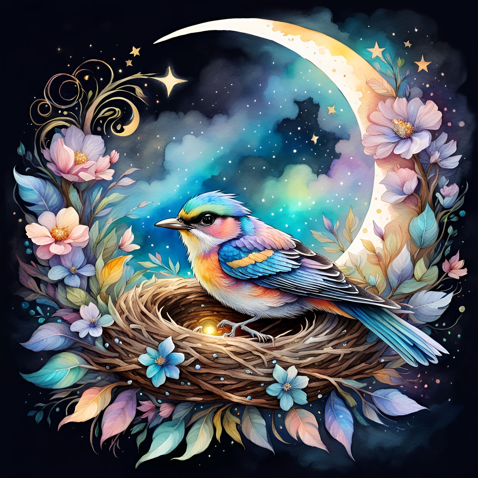 Galactic Nest  by @Sharonjoy