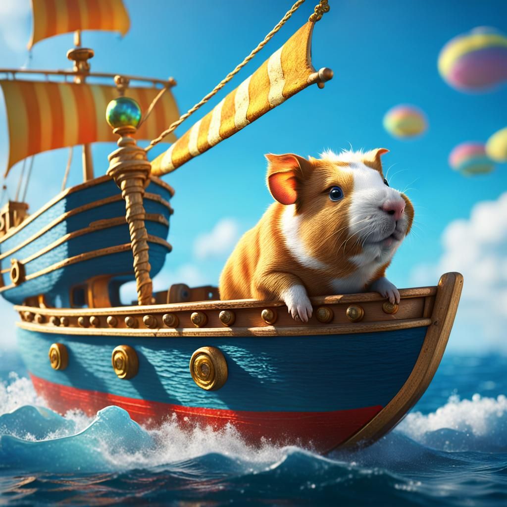 Guinea pig and the ship