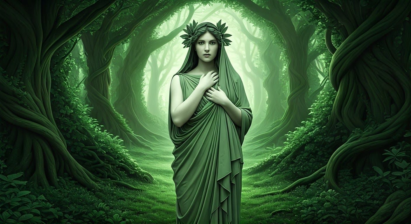 Demeter in the Tree Vault.  by @paintfully