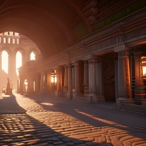Grand entrance to a Roman market