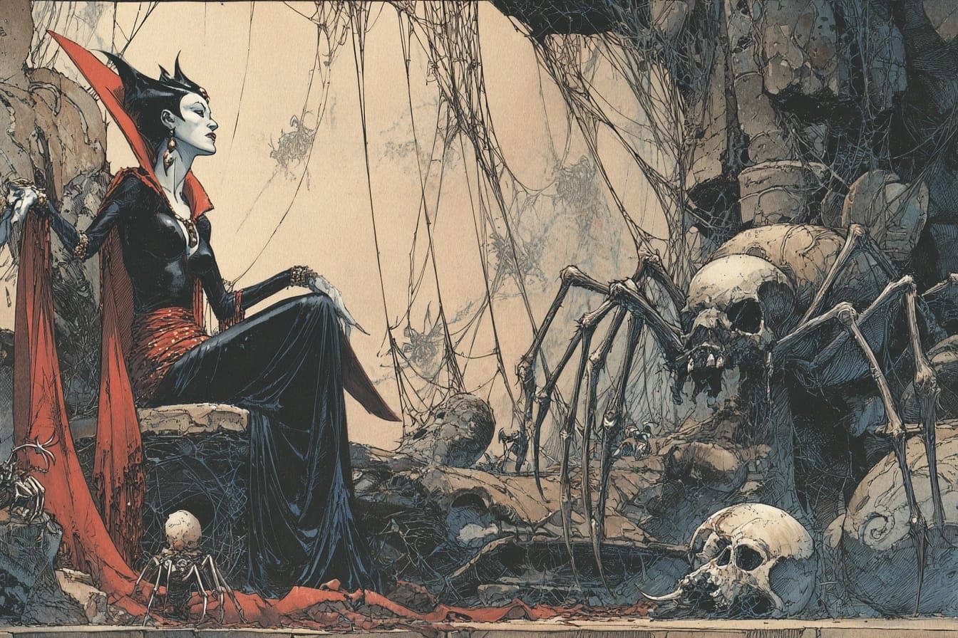 Queen Arachnia and her Pets