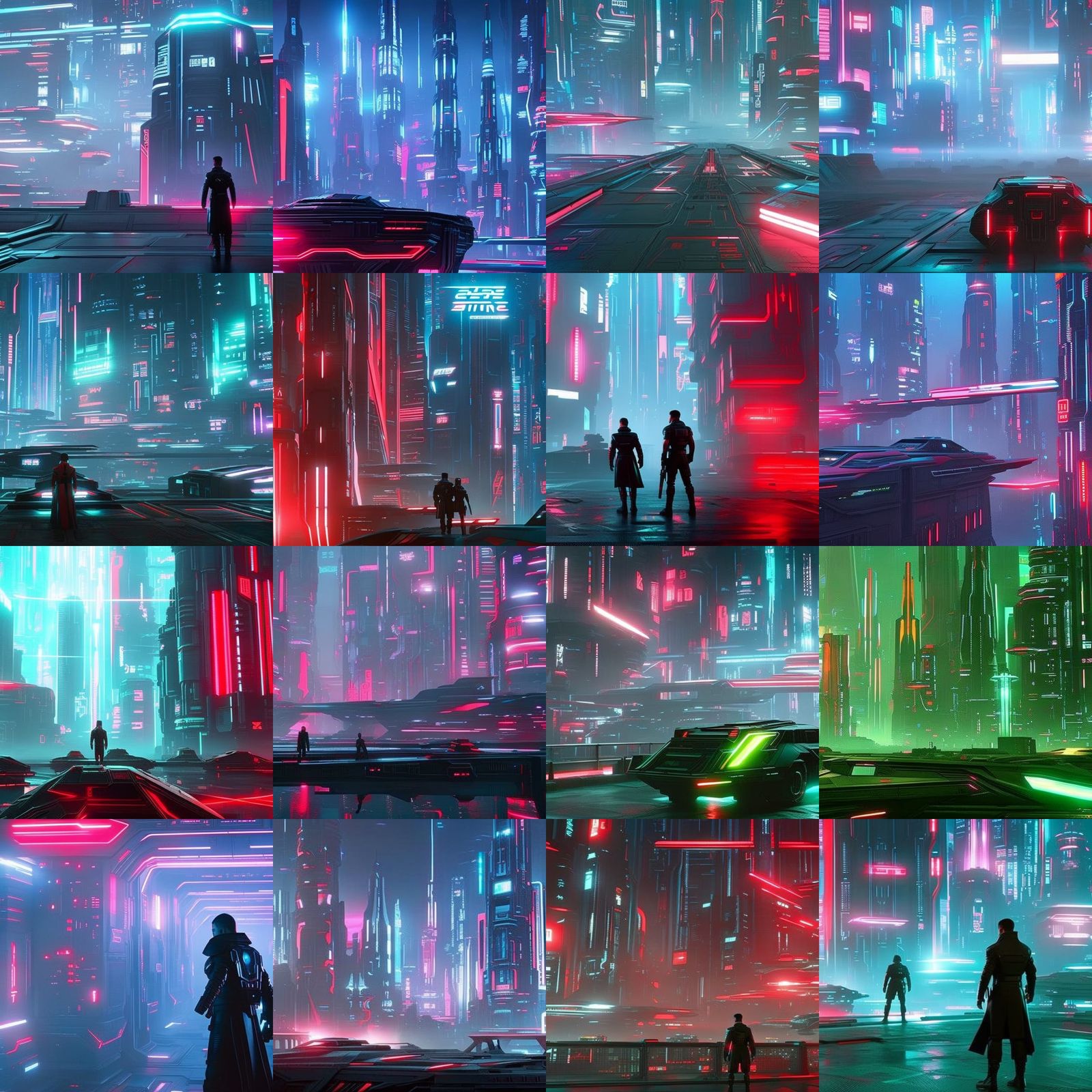 Cyber City of the future cyberpunk 2099 blade runner 2049 ne...