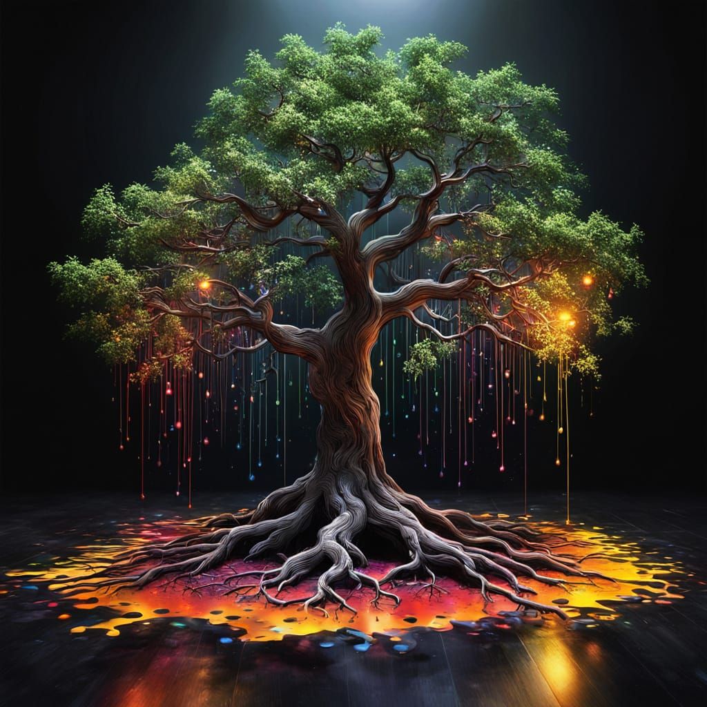 light emitting tree  by @Marzian 7