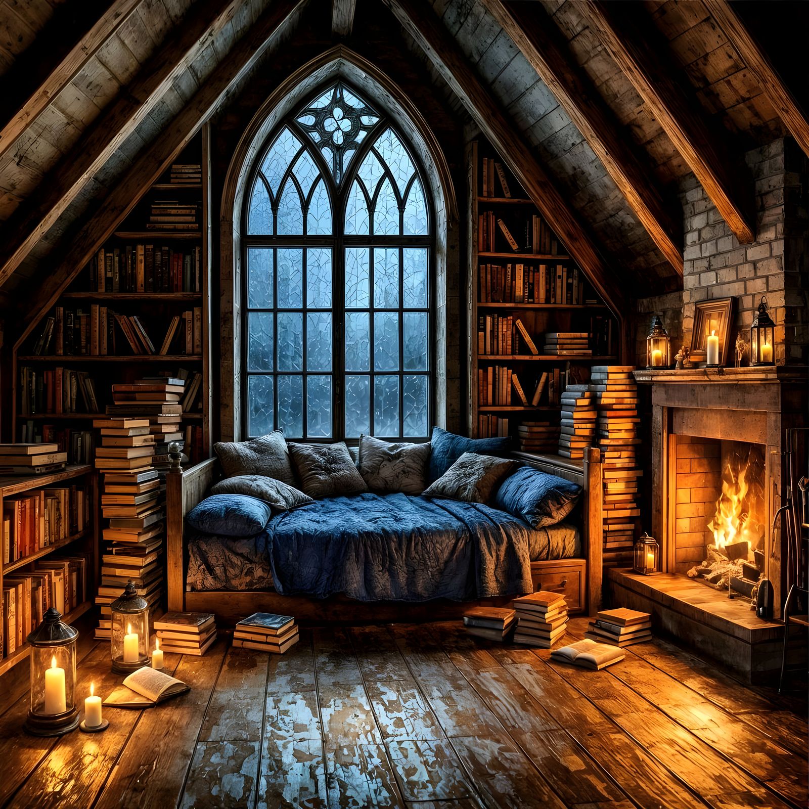 Reading nook  by @Nereids of AU