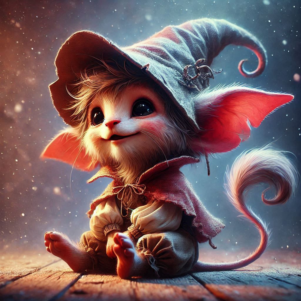 adorable fairy-tale fantasy creature portrait..