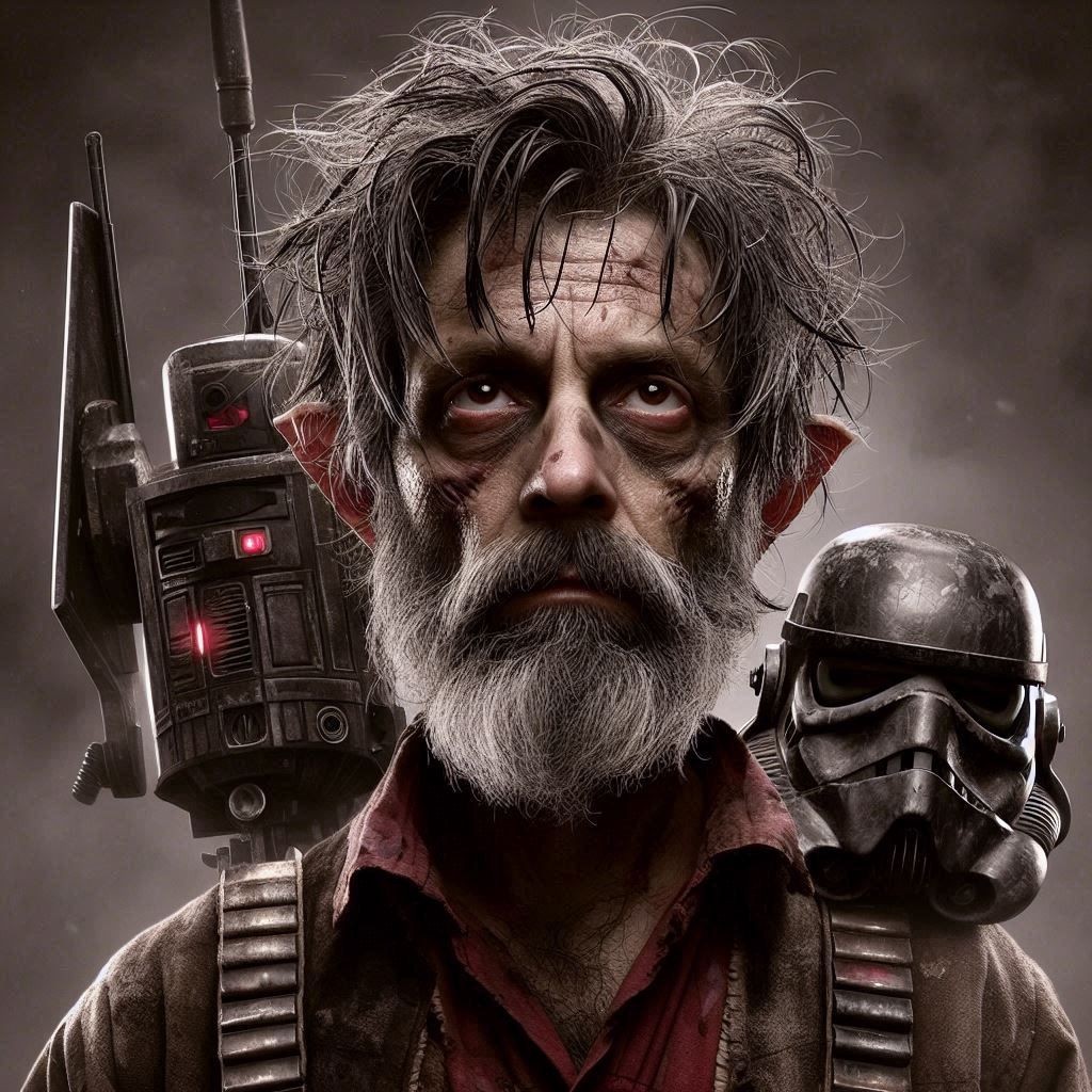 A  stuck-up, half-witted, scruffy-looking nerf herder