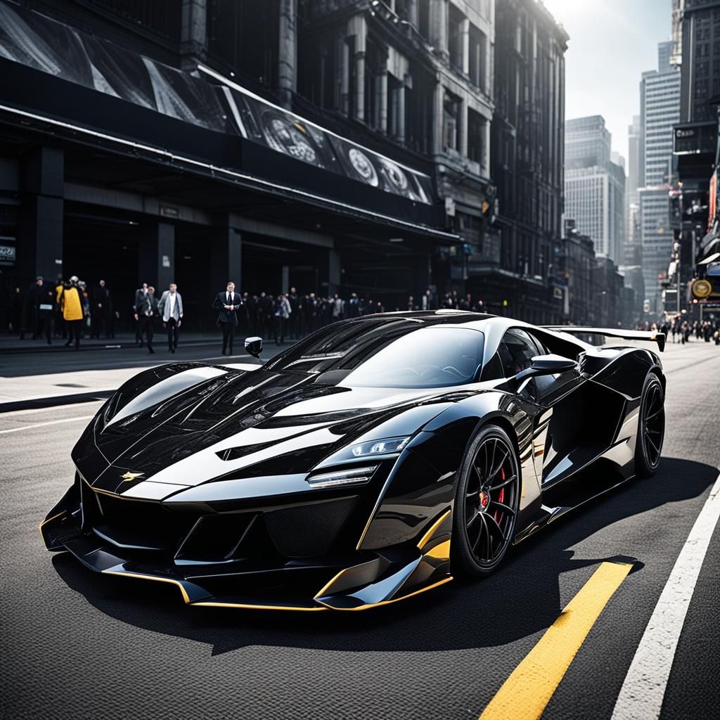 In a world where speed meets heroism, supercars embody legendary superheroes. Imagine a sleek, black ...  by @Azadeh Sh