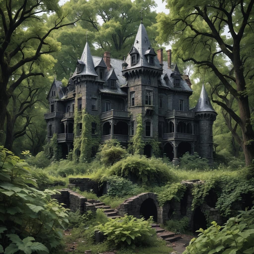 old abandoned castle