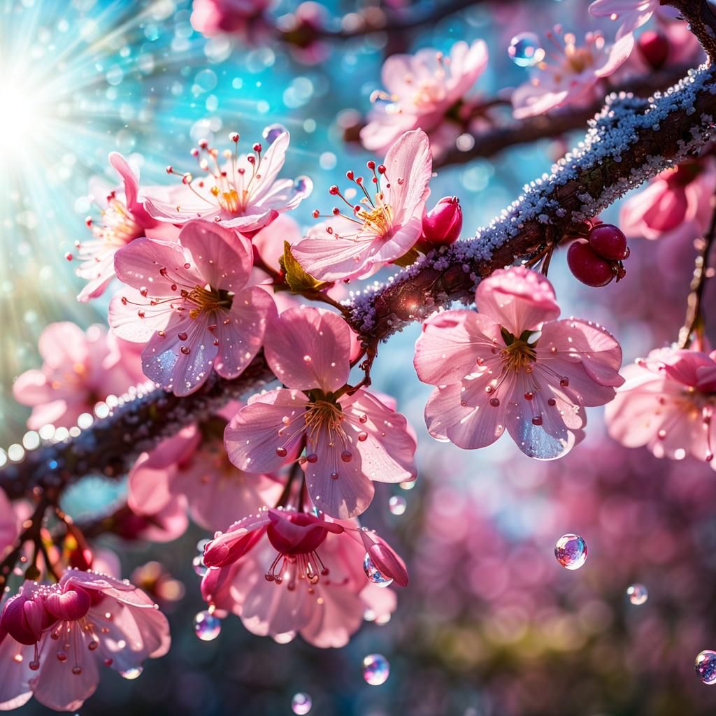  Cherry blossoms  by @Marinaoceana