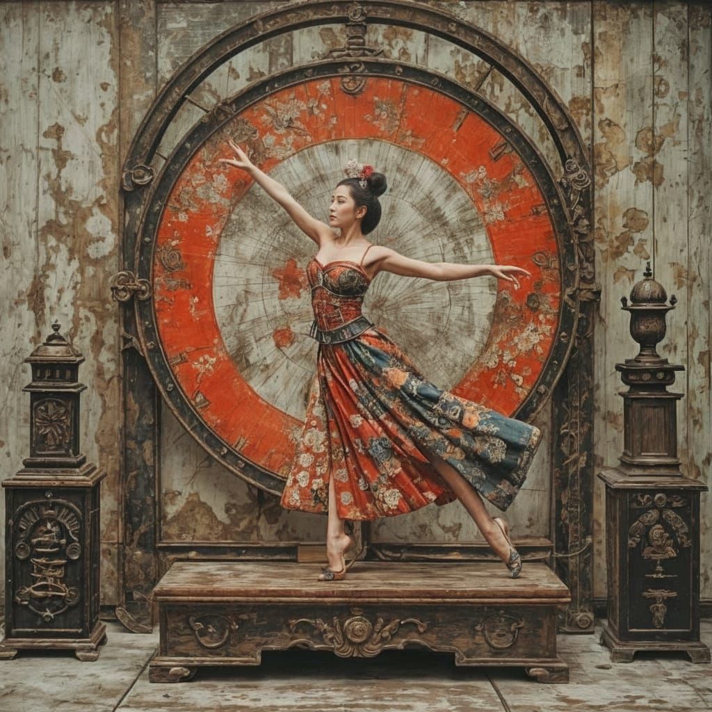 Geisha steampunk ballerina