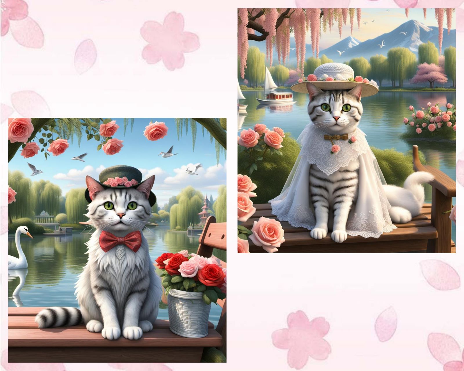 Das Brautpaar 🐱💞🐱🌹🤩❣️