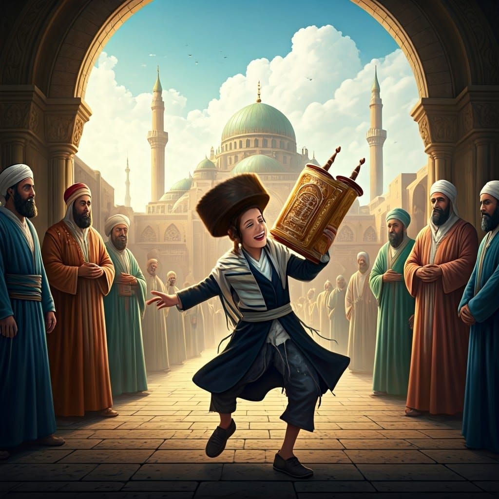 Joyful Dance: Jewish Boy, Torah, and Muslims