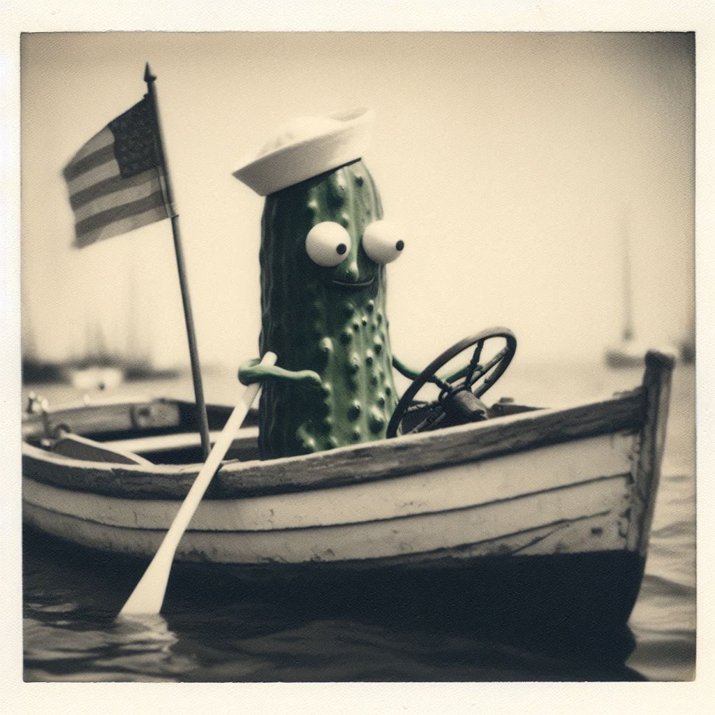 Mr. Cucumber Sailor and His New Boat