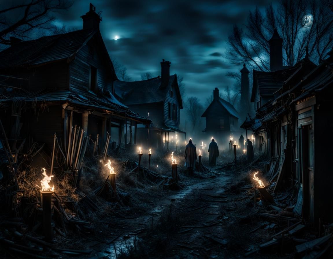 The torches lit in memory of the tortured souls who still reside...  by @Zepp