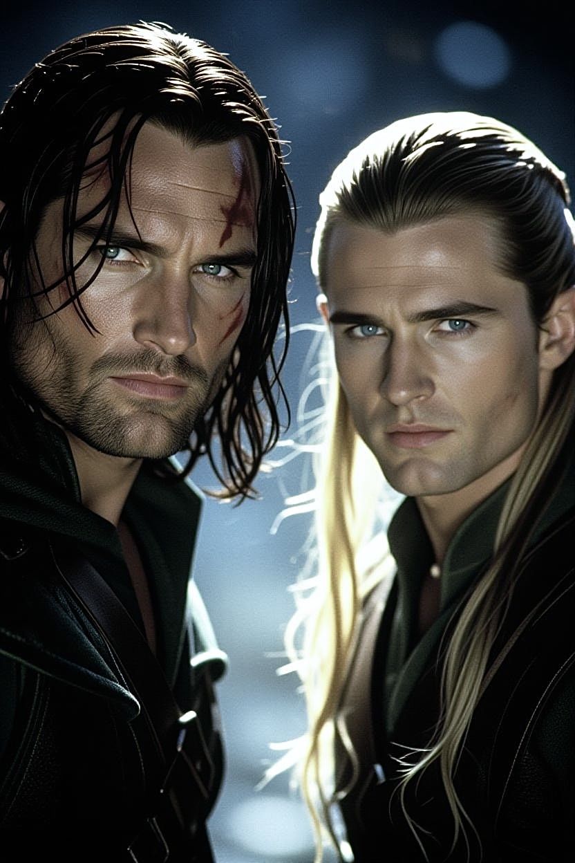 Aragorn and Legolas from Lord of the Rings