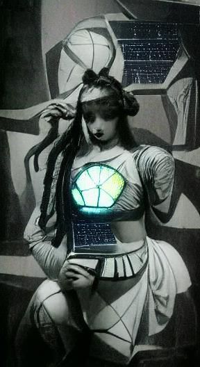 Retrofuturistic cybergoth