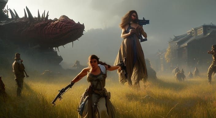 "Janie's Got A Gun" epic dark fantasy masterpiece by Greg Ru...