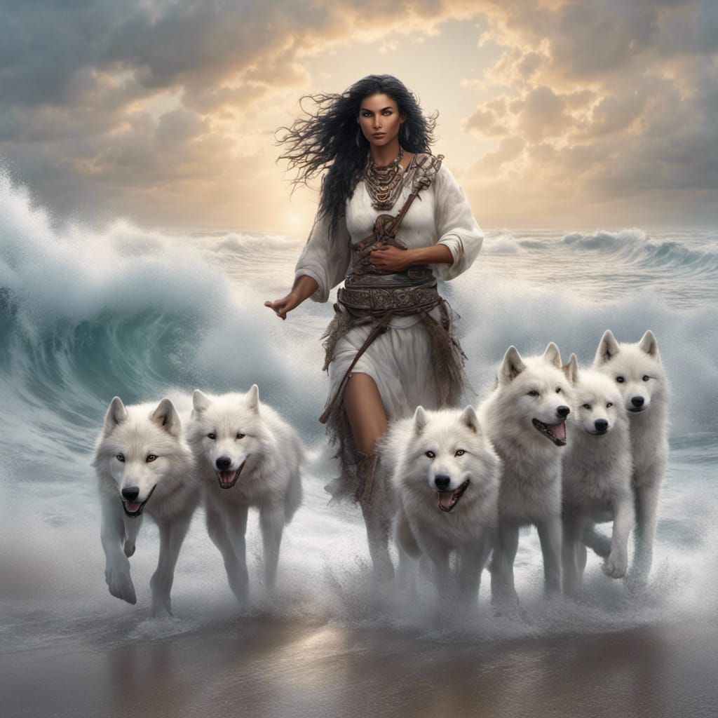 Wolf Shepardess