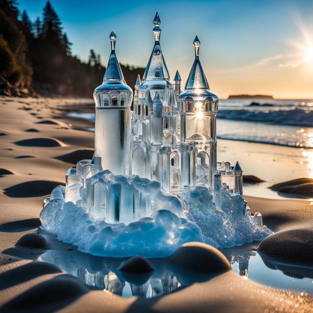 Sandcastles always melt away   by @undefined