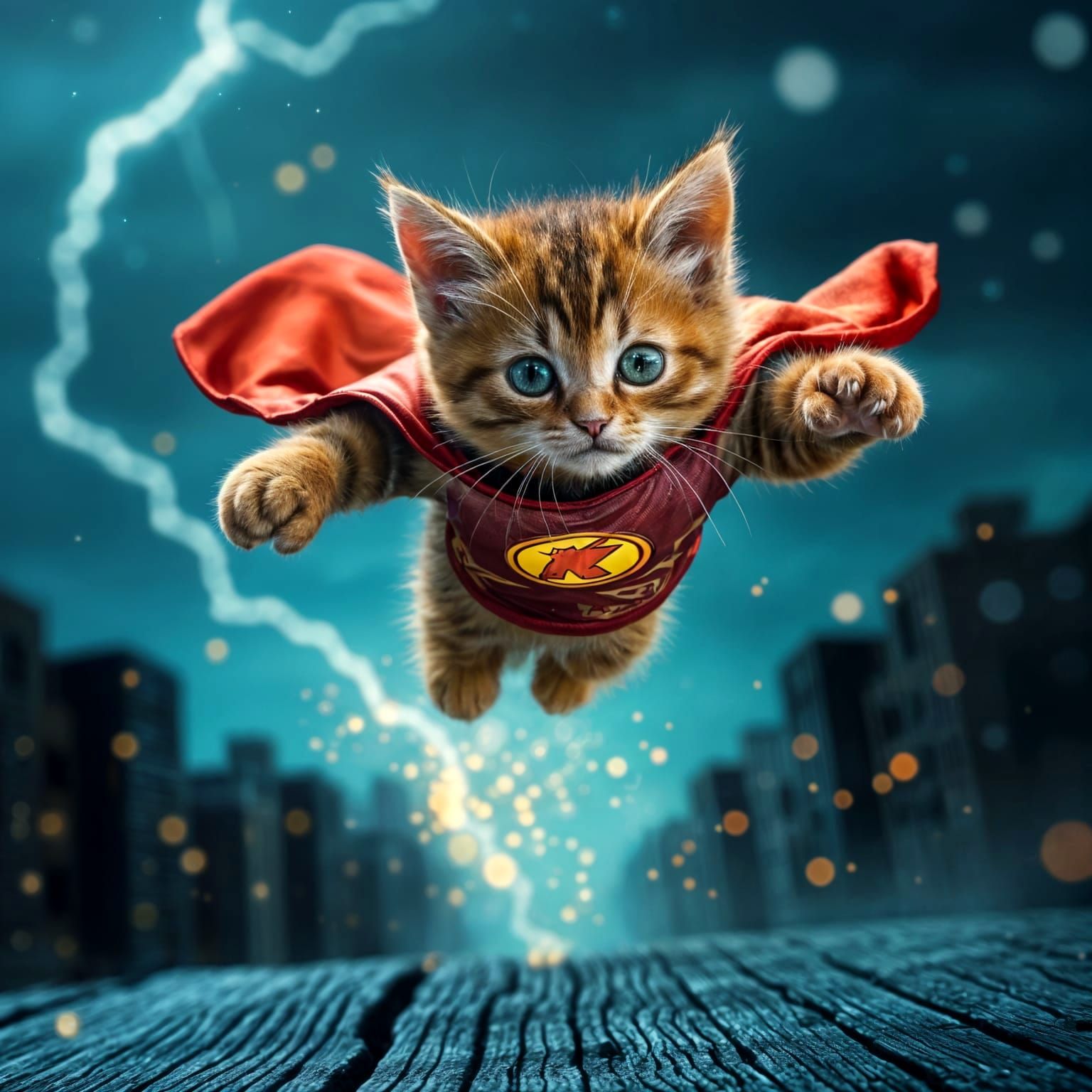 Faster Than A Speeding Fur-Ball  by @The Nights Sky