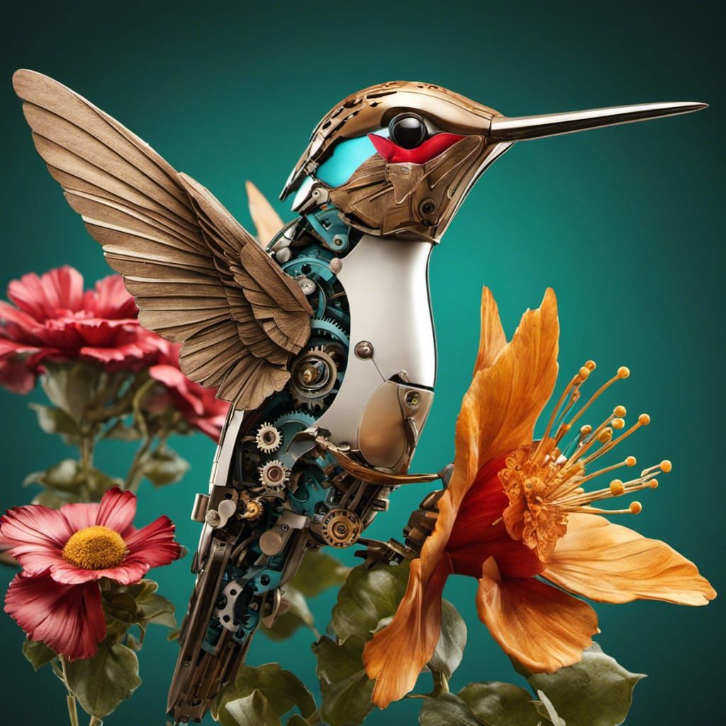 mechanical humming bird   by @An Idle Mind