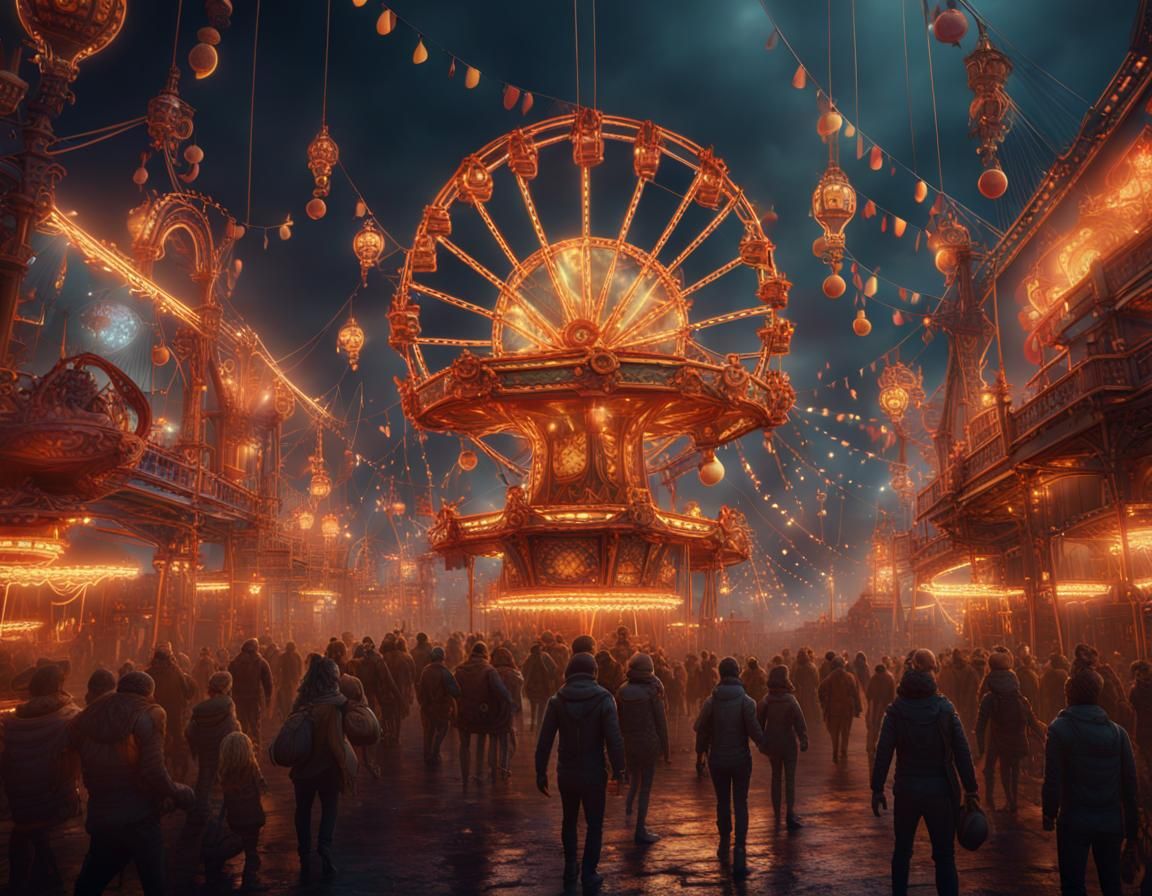 The Midway at Night
