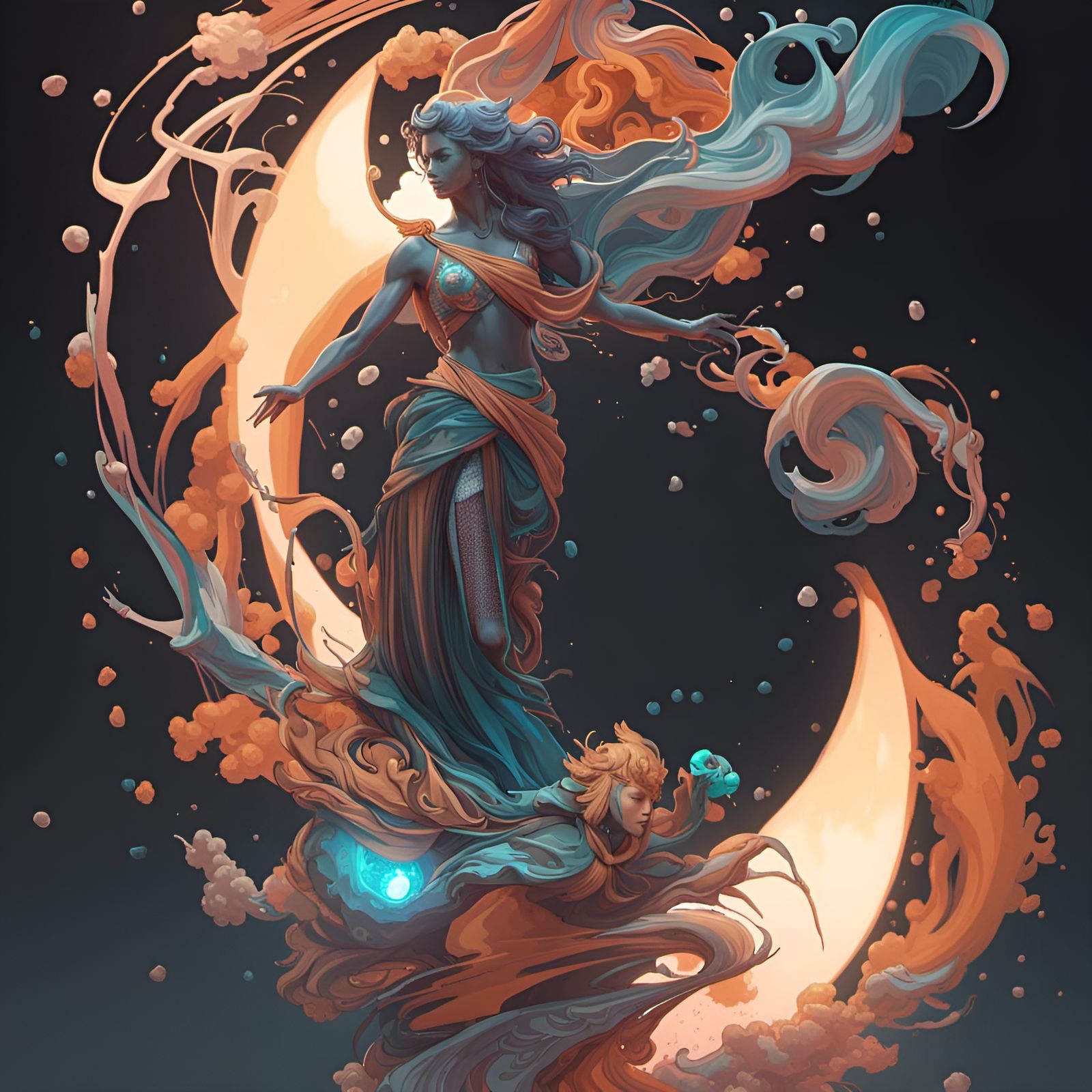 Abstract Guardian Angels