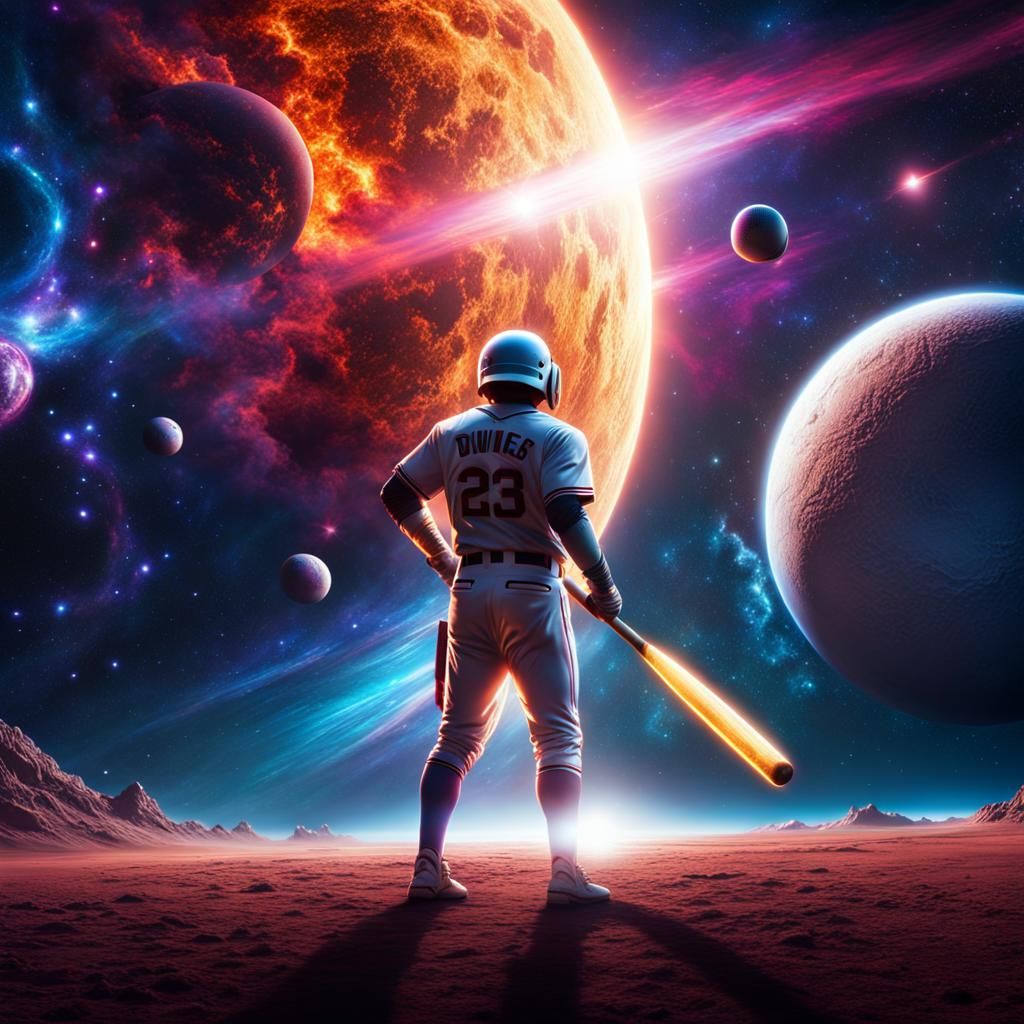 Galactic Baseball  by @Hani