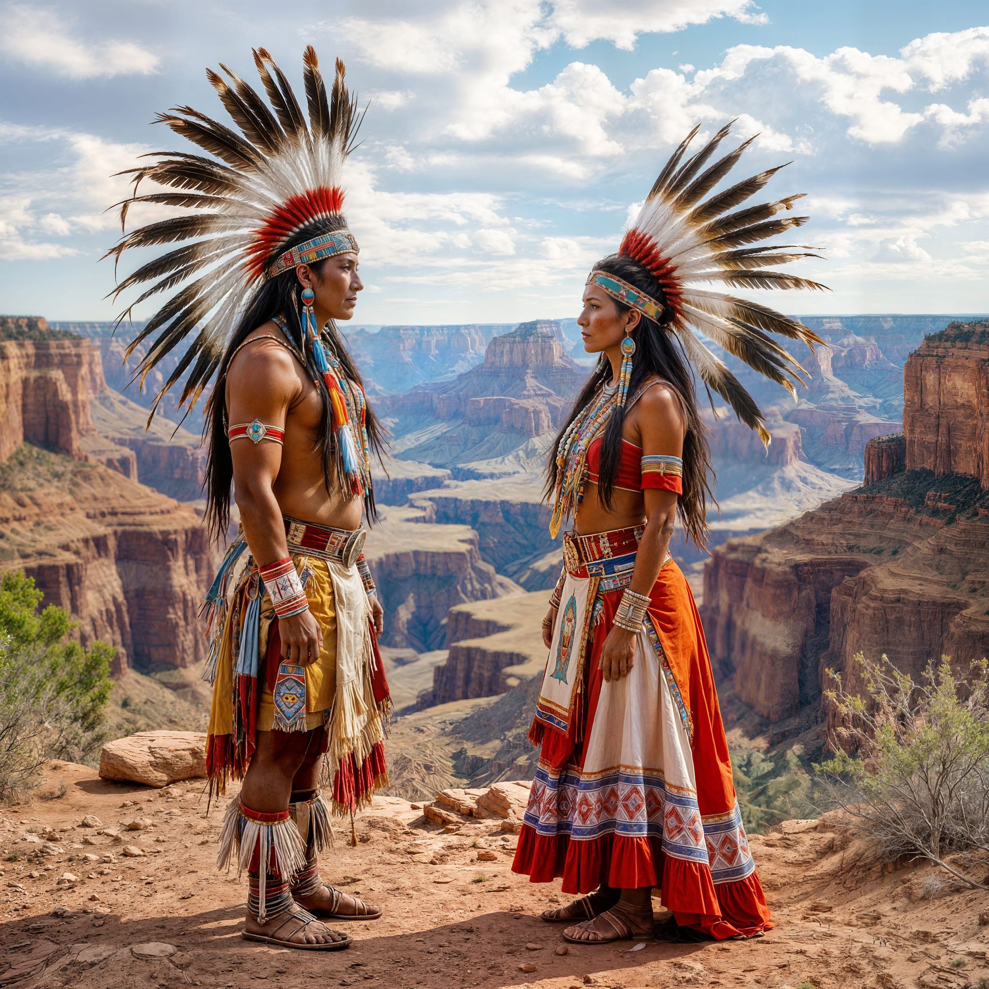 The. Keeper of the plains made flesh meets the keeper of the canyon his most beautiful and lovely counterpart who guards the hopi and tribes...