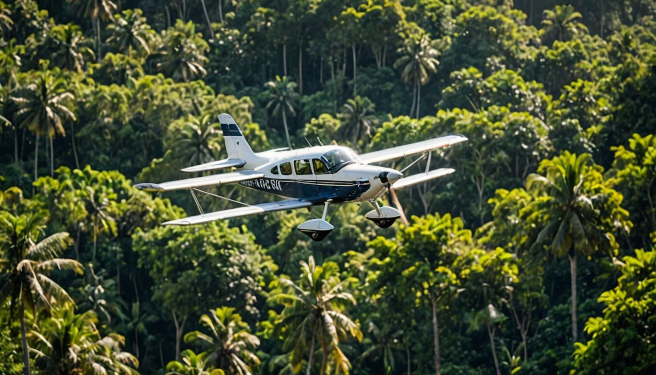 flying over the jungle