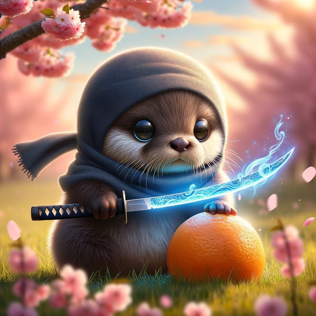 Otter Ninja - AI Generated Artwork - NightCafe Creator