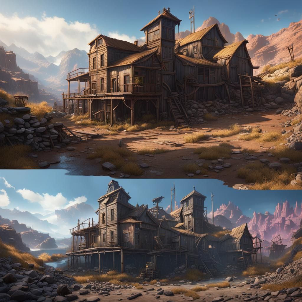 Abandoned mining town