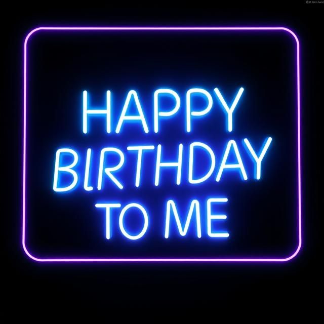 HAPPY BIRTHDAY TO ME.