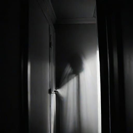 Terrifying sleep paralysis demon shadow silhouette hallucina...