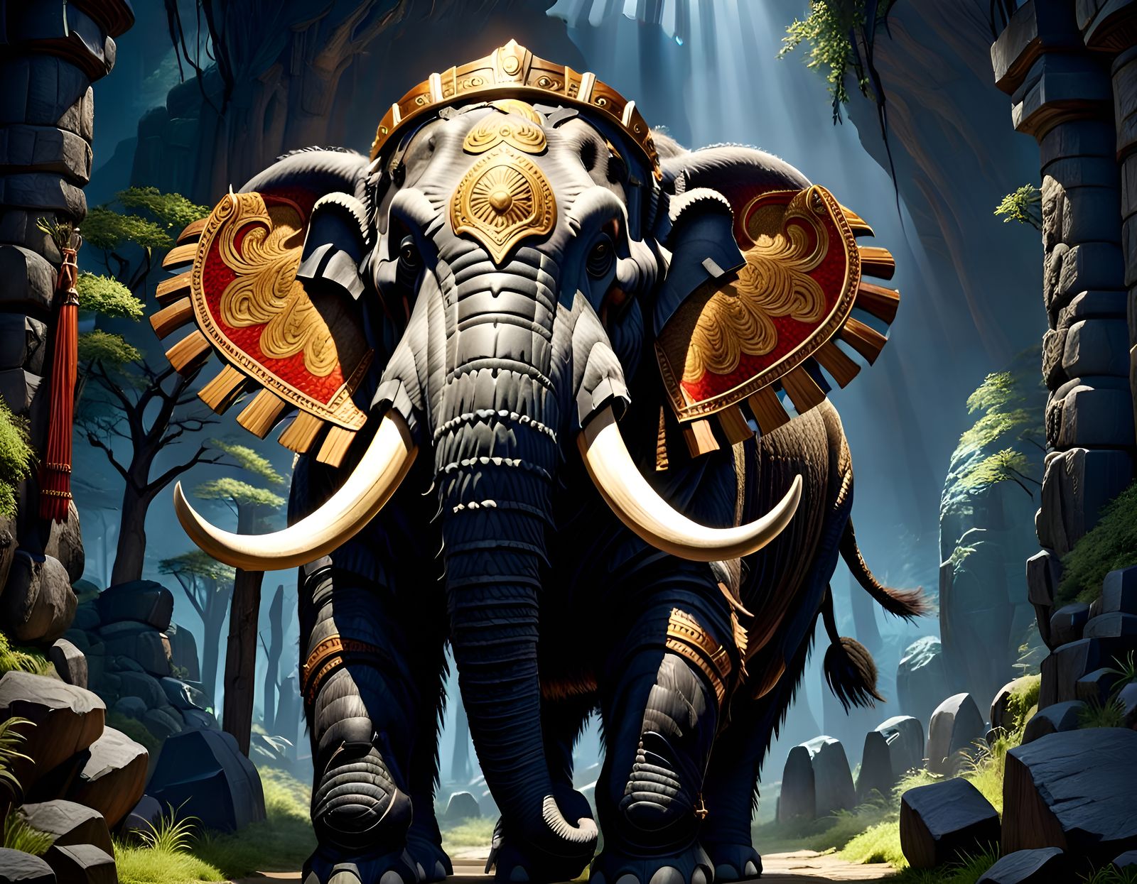 War elephant of the ancient world