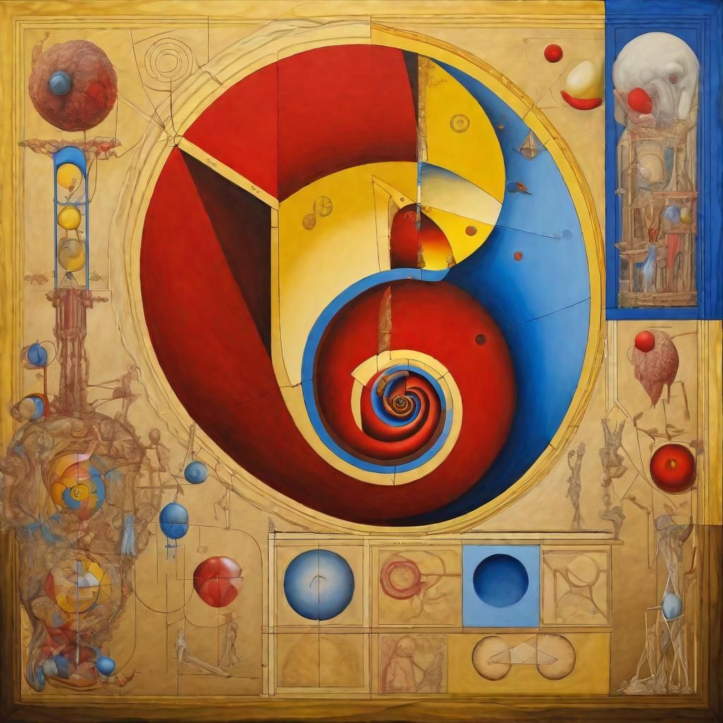 A detailed, playful, surreal, golden ratio painting of "Brur...