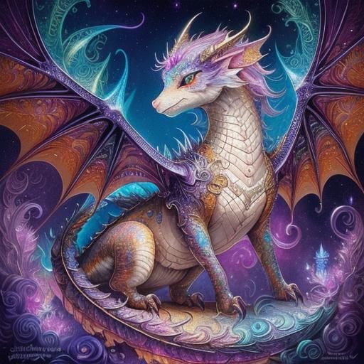 Intricate Dragon Beauty - AI Generated Artwork - NightCafe Creator