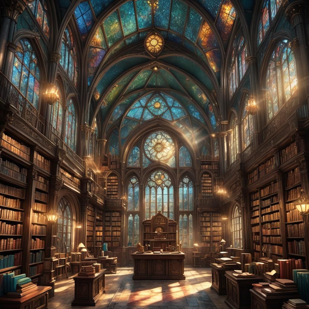Ancient Library  by @Meara