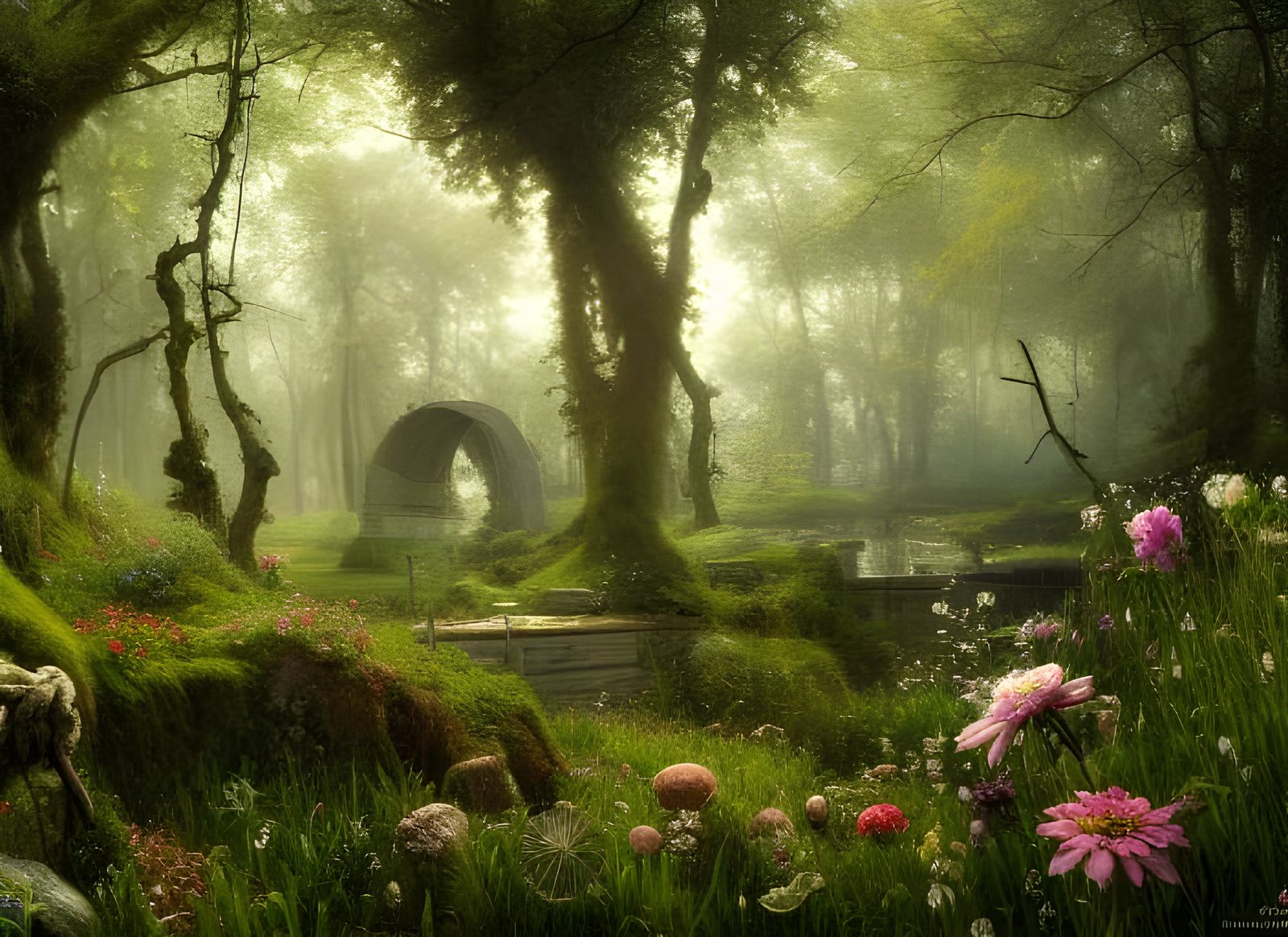 How does the meadowflower its bloom unfold? Because the lovely little