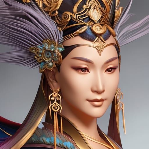 Quan Yin AI Generated Artwork NightCafe Creator