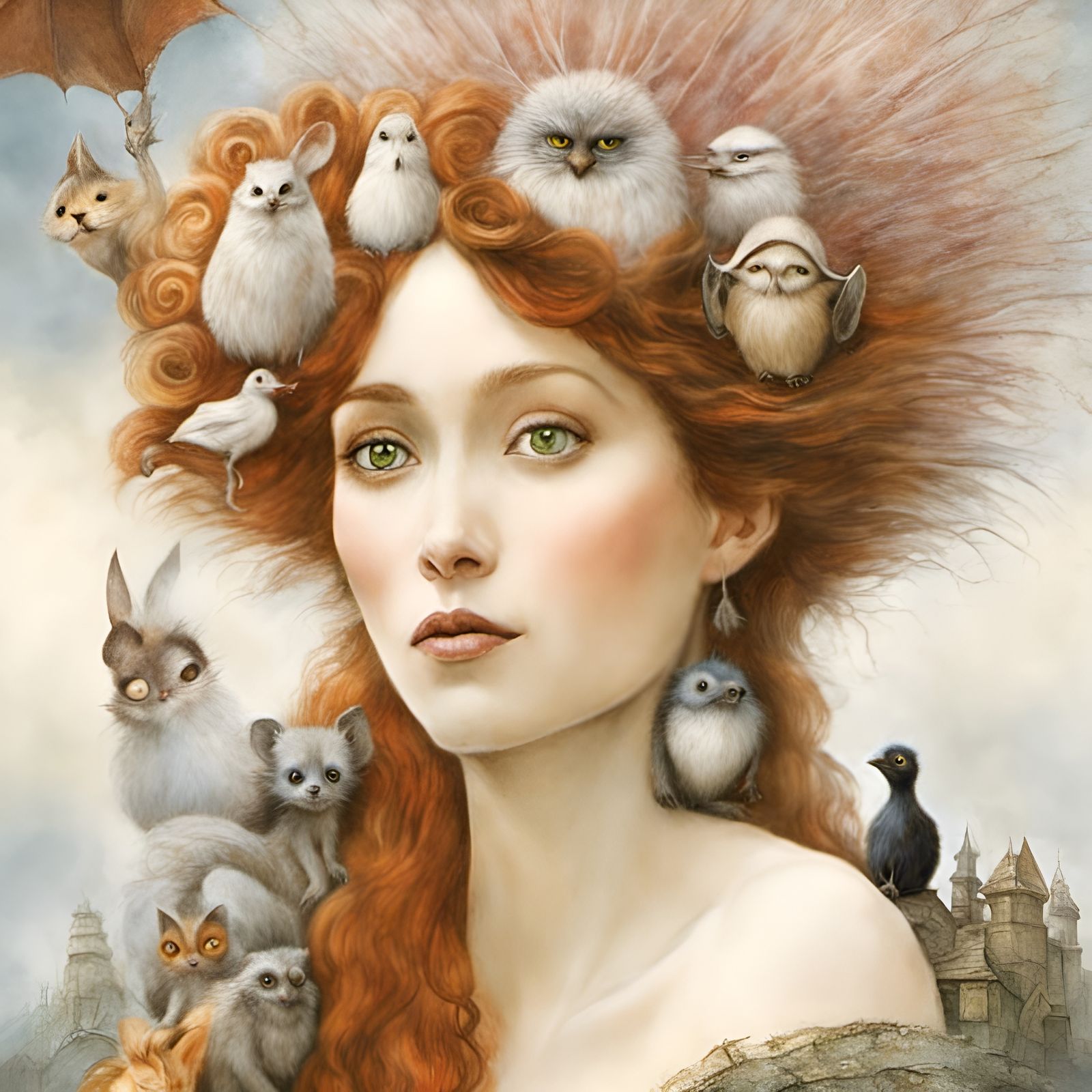 loreen-and-the-little-animals-ai-generated-artwork-nightcafe-creator