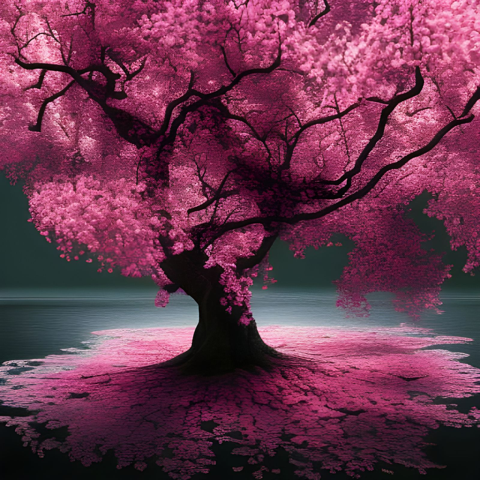 Pink Tree - AI Generated Artwork - NightCafe Creator