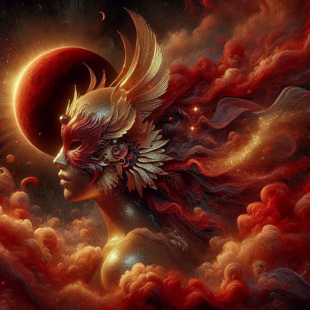 Blood moon festival performer