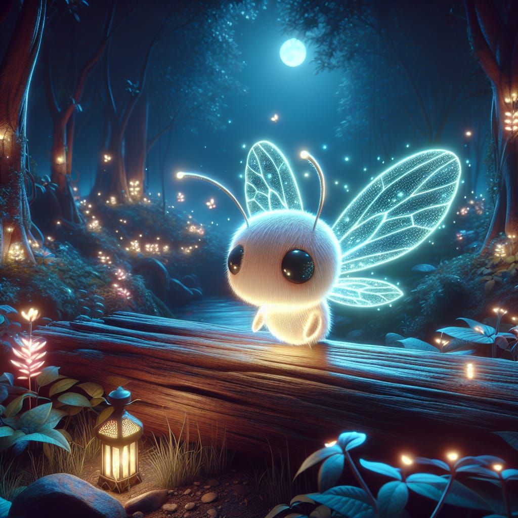 Glowing firefly