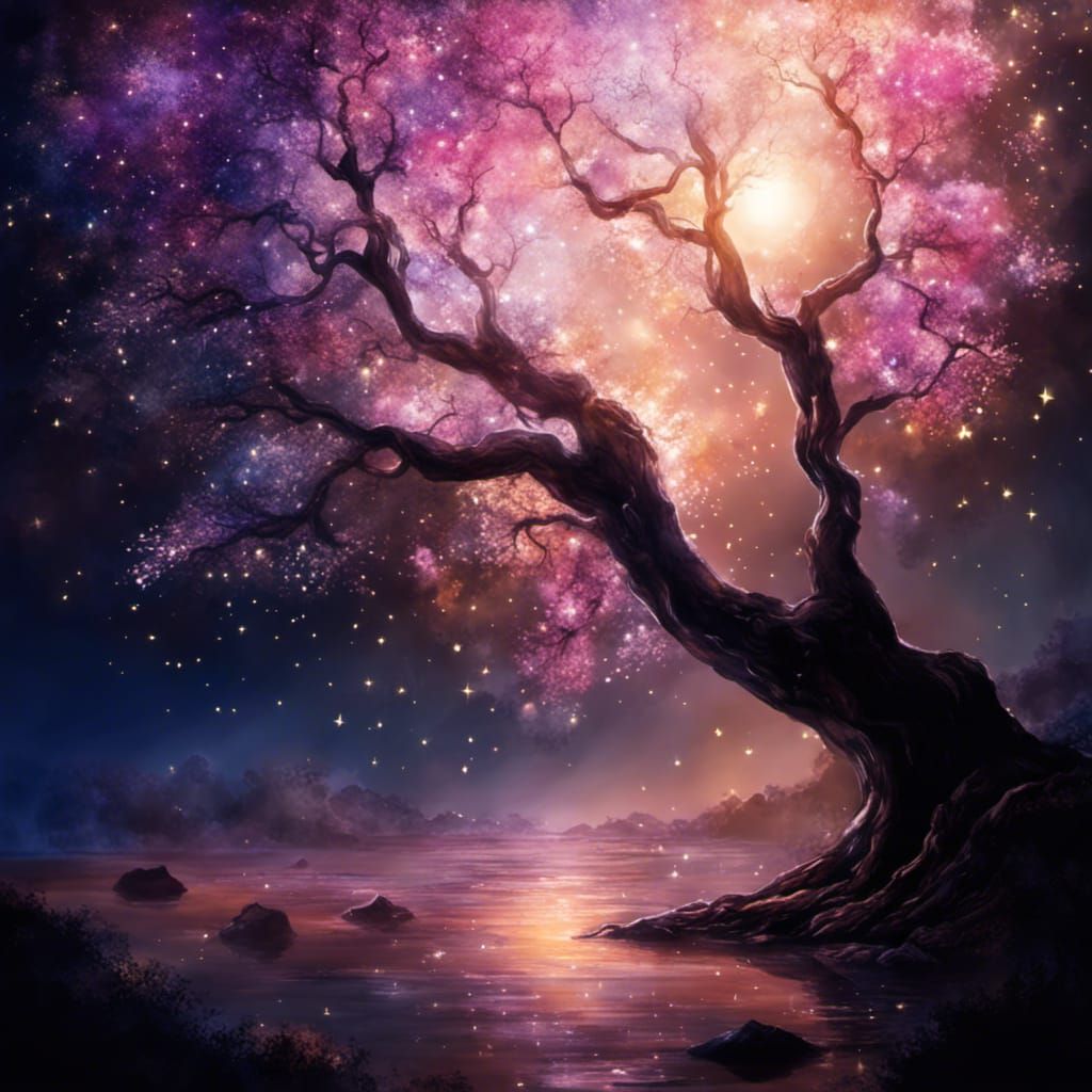 glitter tree