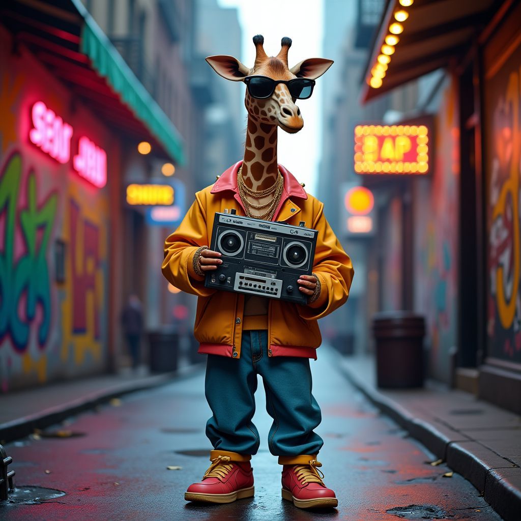 Hiphop giraffe!