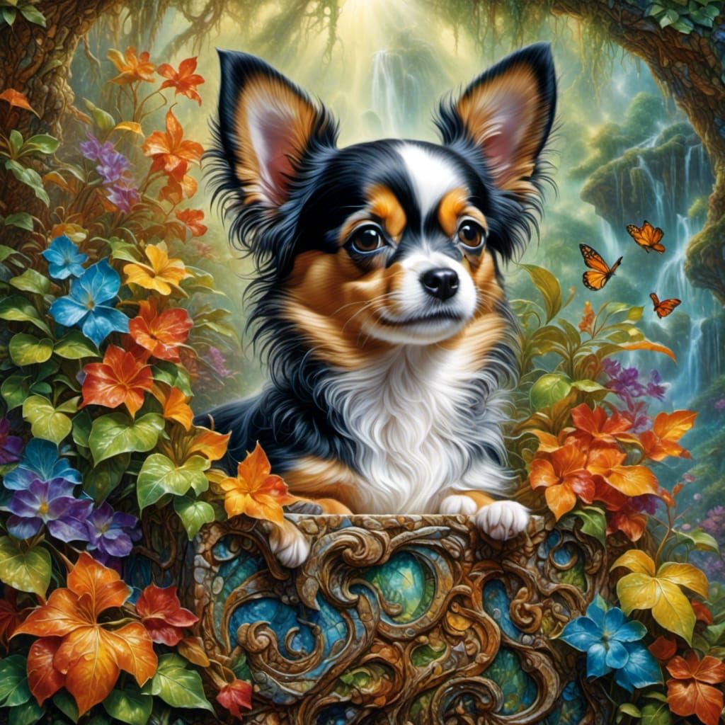 <lora:AJA1615:1.0> <lora:Colorful Animals:1.0> Art fantastique de faible polyméthyle. Vue complète. Un grand cube en bois avec la lettre "D"...