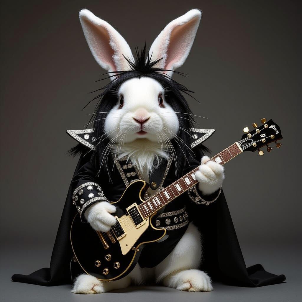 Bunny KISS  by @Stochastic Frogman