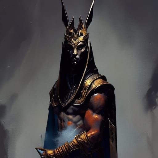 Portrait of Anubis. - AI Generated Artwork - NightCafe Creator