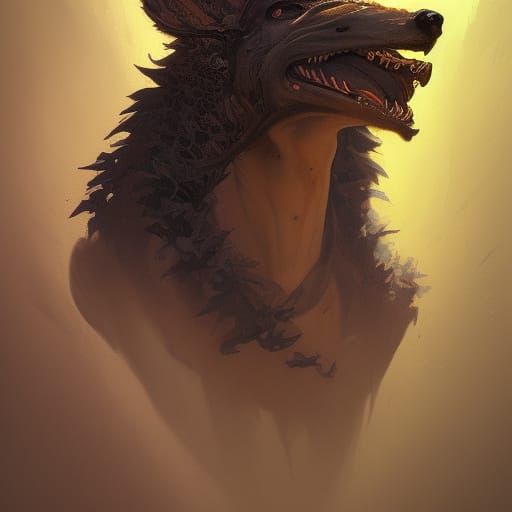 Demonic eldritch dingo